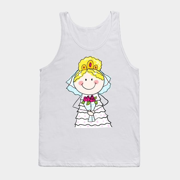 Happy doodle bride Tank Top by fears